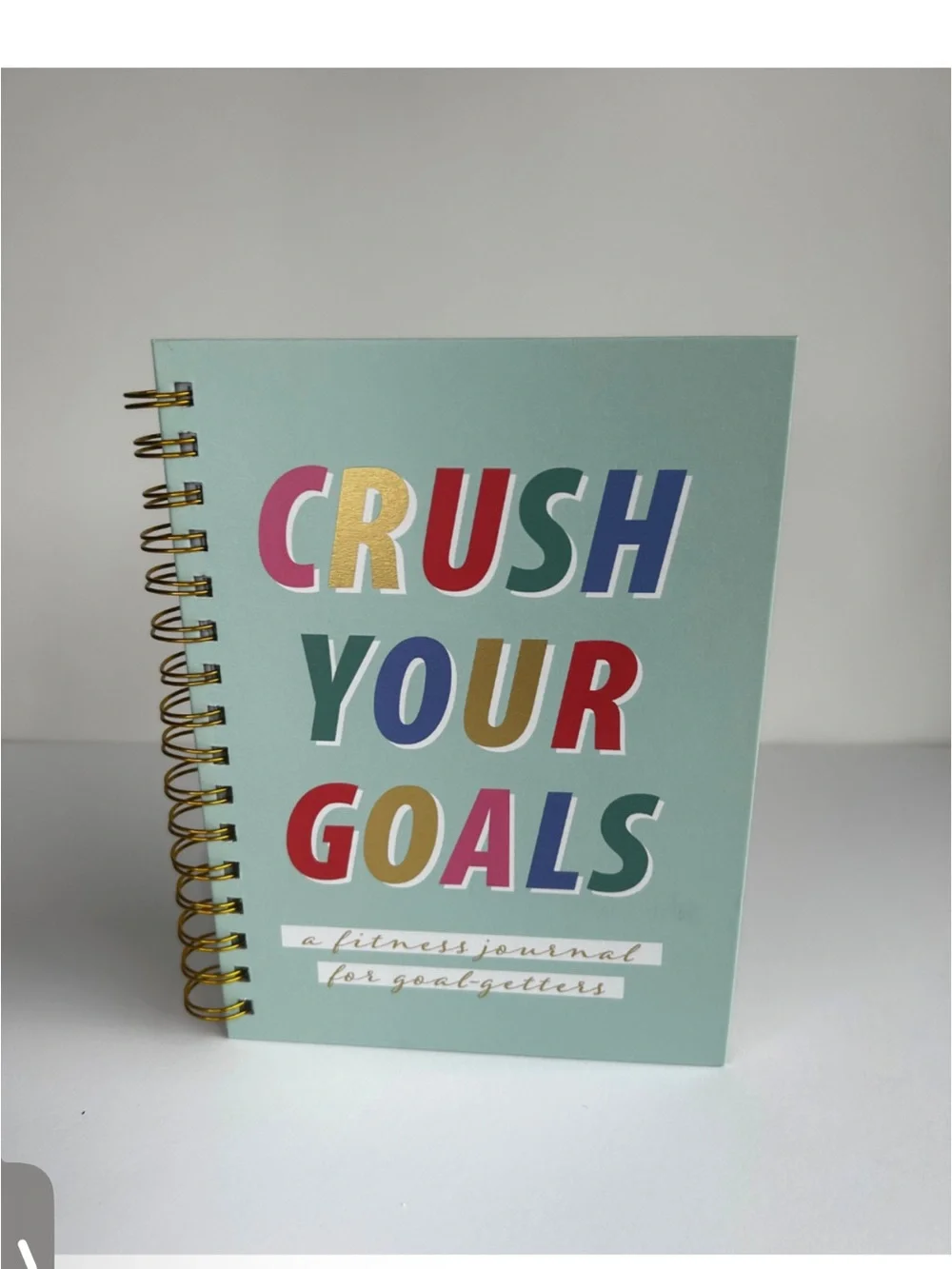 Crush Your Goals Spiral Planner - Mint Color